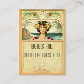 Art Nouveau Chubby Biz Card by SherrysDigiScraps at Zazzle