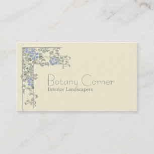 Art nouveau clematis business card