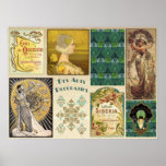 Art Nouveau collage Poster<br><div class="desc">Posters</div>