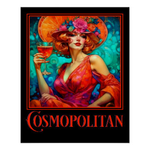 Art Nouveau Cosmopolitan  Poster