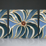 Art Nouveau Daisies Seamless cobalt blue florals Ceramic Tile<br><div class="desc">This beautiful ceramic tile features a seamless floral pattern of daisies from the Art Nouveau era. The Art Nouveau movement was known for its intricate designs and organic shapes that were inspired by nature. The daisy flower symbolizes purity and innocence, making it a perfect gift for someone special. This tile...</div>