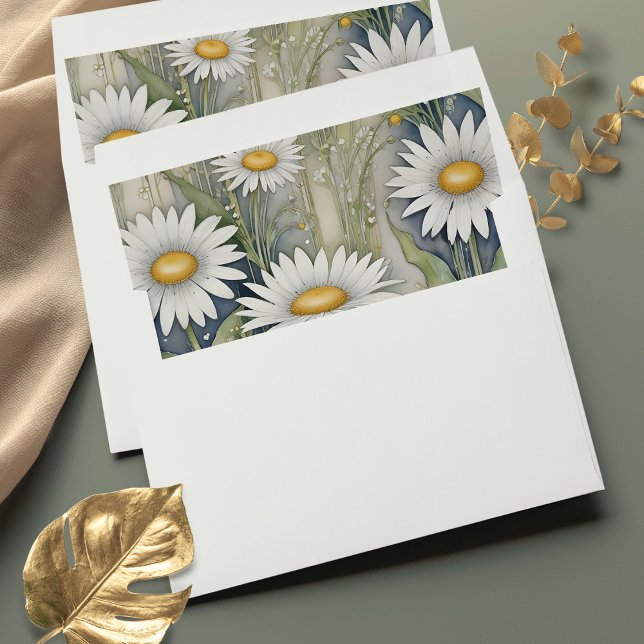 Art Nouveau Daisy Garden Envelope Liners (Creator Uploaded)