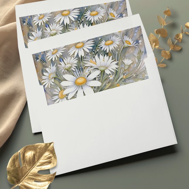 Art Nouveau Daisy Garden Envelope Liners (Creator Uploaded)