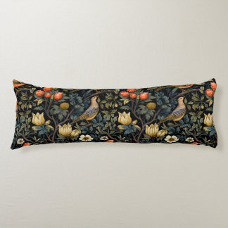 Art nouveau,Damask pattern,Organic,Curved lines Body Pillow