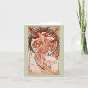 Art Nouveau dance Holiday Card