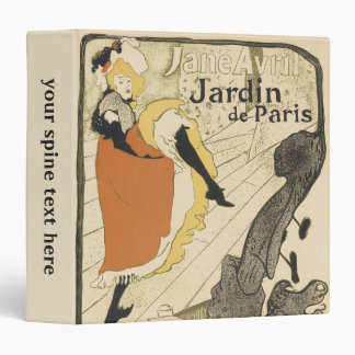 Art Nouveau Dancer Jane Avril by Toulouse Lautrec Binder