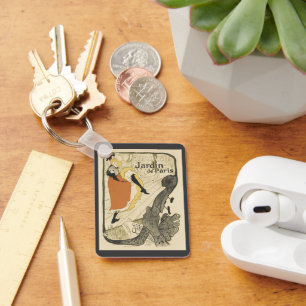 Art Nouveau Dancer Jane Avril by Toulouse Lautrec Keychain