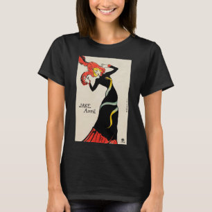 Art Nouveau Dancer Jane Avril by Toulouse Lautrec T-Shirt