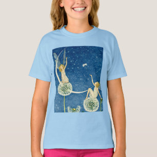 Art Nouveau Dandelion Fairy Illustration T-Shirt