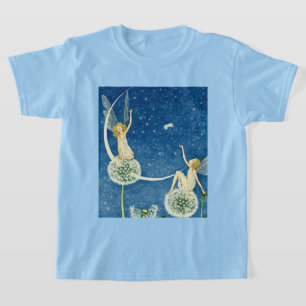 Art Nouveau Dandelion Fairy Illustration T-Shirt