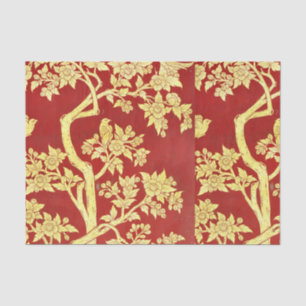 art nouveau,deco,asian,gold,red,vintage,rustic,flo tissue paper