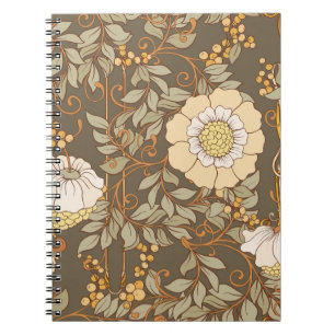 Art Nouveau: Decorative Floral Vintage. Notebook