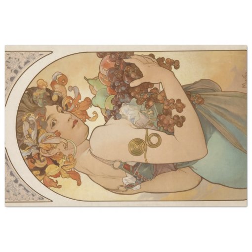 Art Nouveau Decoupage Paper Zazzle