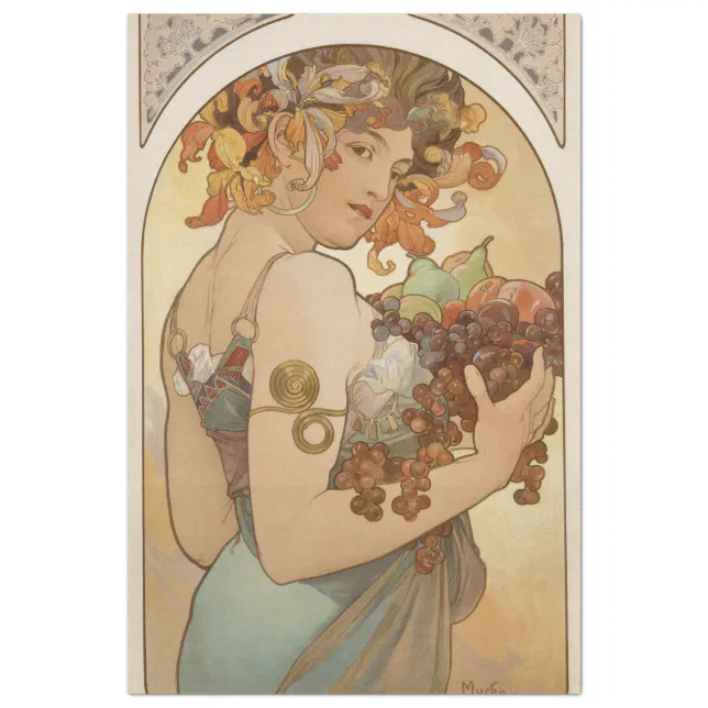 Art Nouveau Decoupage Paper Zazzle