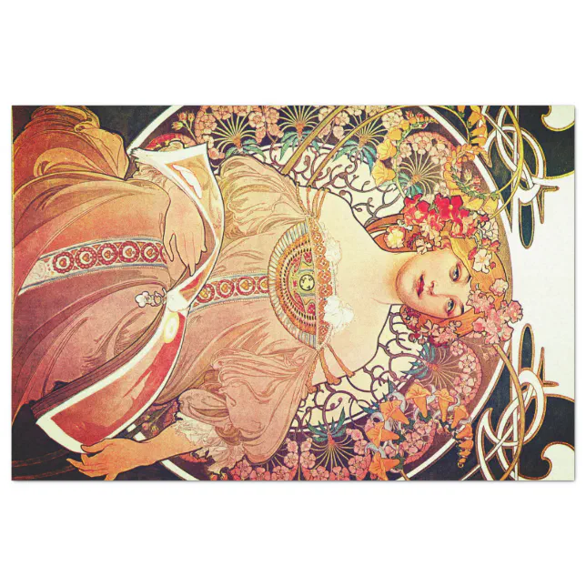 Art Nouveau Decoupage Paper Zazzle