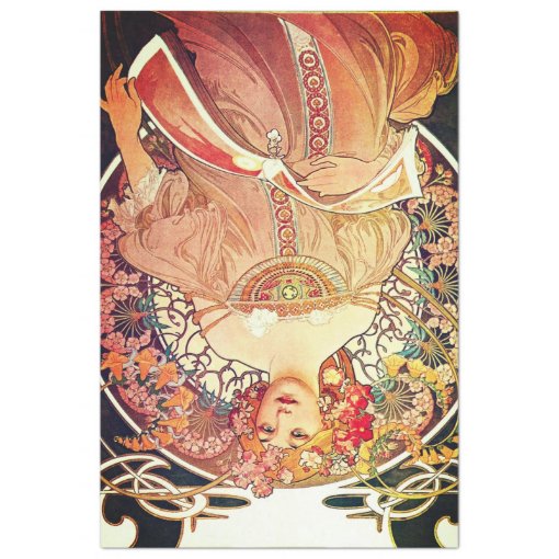 Art Nouveau Decoupage Paper Zazzle