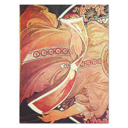 Art Nouveau Decoupage Paper Zazzle