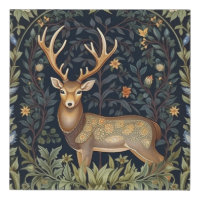 Art nouveau deer in the garden