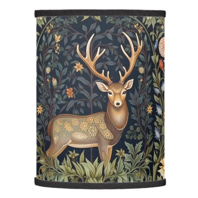 Art nouveau deer in the garden lamp shade (Left)