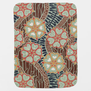 Art Nouveau Design #2 at Emporio Moffa Swaddle Blanket