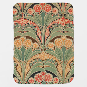 Art Nouveau Design #3 at Emporio Moffa Receiving Blanket