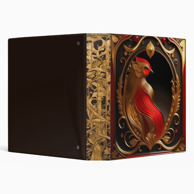 Art Nouveau Design 3-Ring Binder (Background)