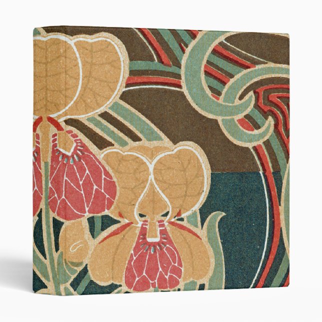 Art Nouveau Design #4 at Emporio Moffa 3 Ring Binder (Front/Spine)