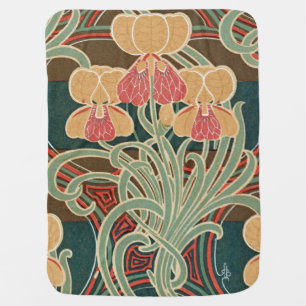 Art Nouveau Design #4 at Emporio Moffa Baby Blanket
