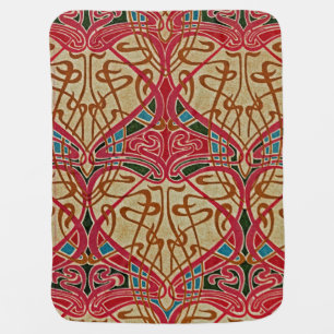 Art Nouveau Design #9 at Emporio Moffa Baby Blanket