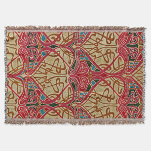 Art Nouveau Design #9 at Emporio Moffa Throw Blanket
