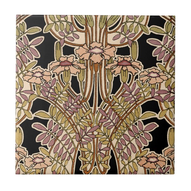 Art Nouveau Design #9 @ VictoriaShaylee Ceramic Tile (Front)
