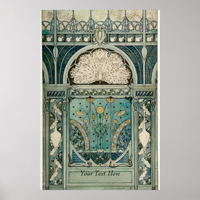 Art Nouveau Design by Émile Hutré c1896 Poster (Front)