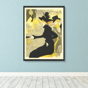 Art Nouveau, Divan Japonais by Toulouse Lautrec Canvas Print