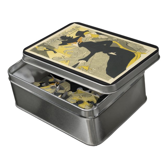 Art Nouveau, Divan Japonais by Toulouse Lautrec Jigsaw Puzzle (Lid Open)