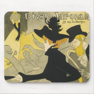 Art Nouveau, Divan Japonais by Toulouse Lautrec Mouse Pad