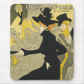 Art Nouveau, Divan Japonais by Toulouse Lautrec Mouse Pad