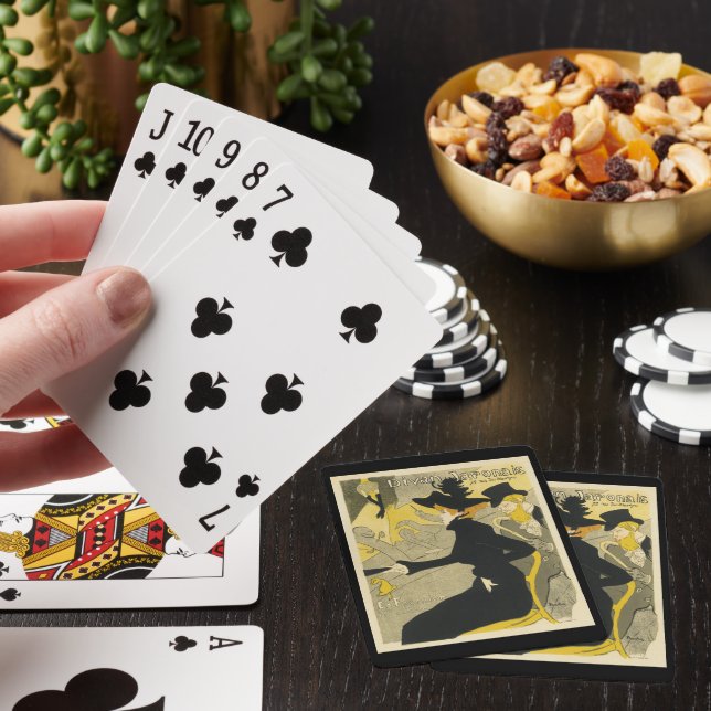 Art Nouveau, Divan Japonais by Toulouse Lautrec Poker Cards (In Situ)