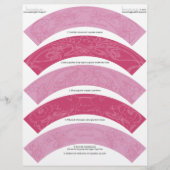 Art Nouveau DIY Christmas Cupcake Wrappers Wraps (Front)