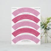 Art Nouveau DIY Christmas Cupcake Wrappers Wraps (Standing Front)