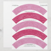 Art Nouveau DIY Christmas Cupcake Wrappers Wraps (Front/Back)