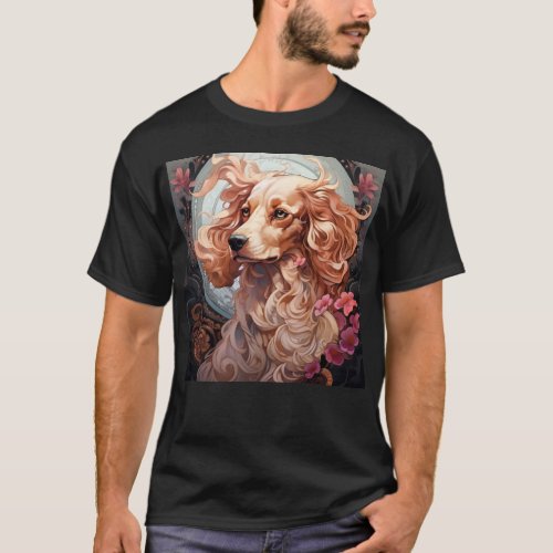 Art Nouveau Dog T_Shirt