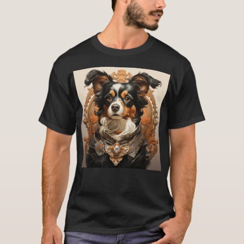 Art Nouveau Dog T_Shirt