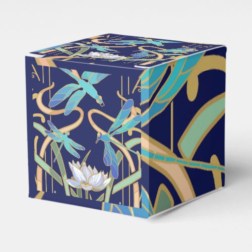 Art Nouveau Dragonflies Pattern Favor Boxes