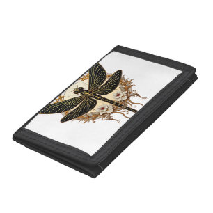 Art Nouveau Dragonfly Elegant Steampunk Tri-fold Wallet
