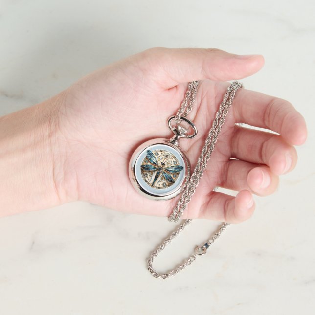 Art Nouveau Dragonfly Sapphires Elegant    Watch (Hand)