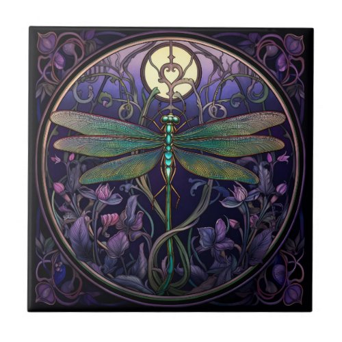 Art Nouveau Dragonfly Tile Swamp Collection