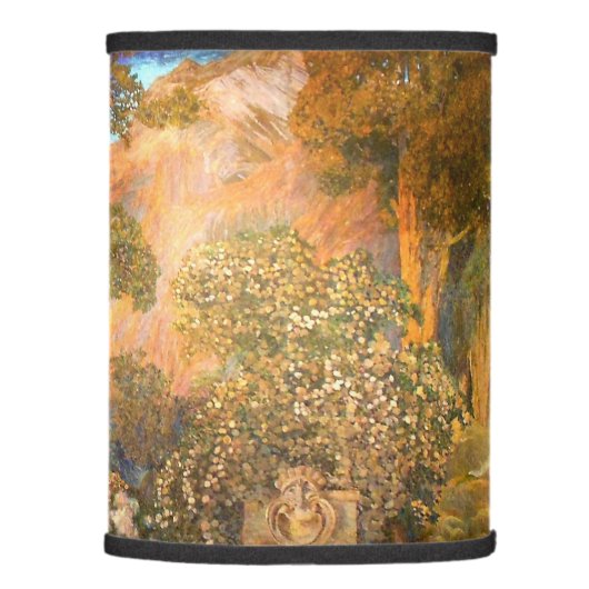 Art Nouveau Dream Garden by Maxfield Parrish Lamp Shade (Right)
