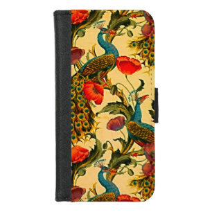 Art Nouveau Elegance: Sidewall, The Peacock, 1896 iPhone 8/7 Wallet Case