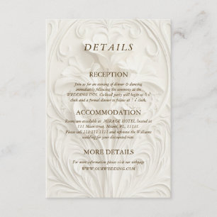 Art Nouveau Elegant Floral Details Enclosure Card