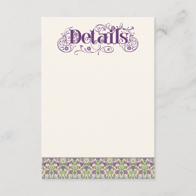 Art Nouveau Elegant Lovebirds Light Yellow Enclosure Card (Front)